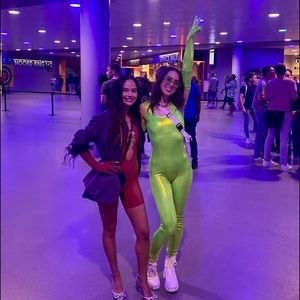 *CUSTOM MADE*DUA LIPA CONCERT OUTFIT with opera gloves